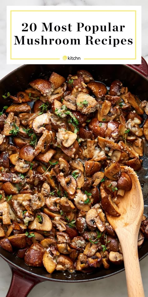 20 Popular Mushroom Recipes | Kitchn Best Mushroom Recipes, Mushroom Side Dish Recipes, Best Mushroom Recipe, Mushroom Side Dishes, Mushroom Recipes Healthy, Hearty Lunch, Mushroom Dish, How To Cook Mushrooms, Veggie Dishes