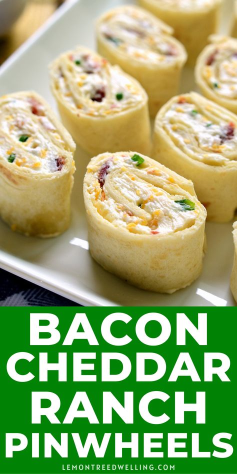 Ranch Pinwheel Appetizers, Bacon Cheddar Ranch Pinwheels, Ranch Pinwheels, Favorite Party Appetizers, Horderves Appetizers, Tortilla Pinwheels, Pinwheel Appetizers, Appetizer Sandwiches, Creamy Ranch