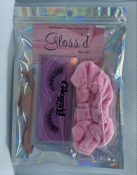 Lash Bundle Packaging Ideas, Creative Lash Packaging Ideas, Lash Baggies Ideas, Beauty Bundles, Lash Ideas, Fake Pregnancy, Lash Collection, Bling Makeup, Diy Gifts To Sell