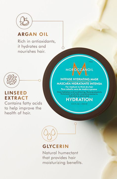 Moroccan Oil Intense Hydrating Mask, Moroccan Oil Hair Products, Deep Hair Conditioner, Moroccan Oil Hair, Hydrating Hair Mask, Hair Perfume, Hair Shine, Deep Conditioning, Hydrating Mask