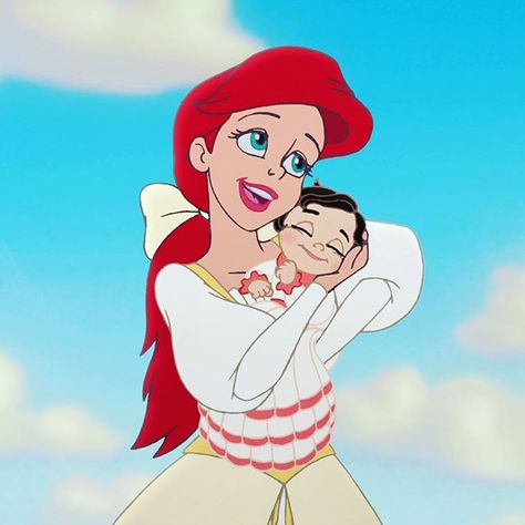 Ariel et Mélodie Ariel And Melody, Melody Little Mermaid, Anastacia Disney, Princess Melody, Goth Disney Princesses, Goth Disney, Walt Disney Princesses, Movies Disney, Disney Princess Ariel