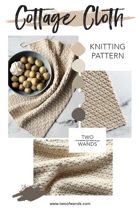 Knit Kitchen Towel Pattern, Cotton Yarn Patterns, Knit Coaster, Crochet Dish Towels, Knit Decor, Two Of Wands, Knit Rug, Cloth Pattern, Sewing Circles