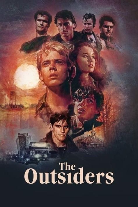 Johnny And Ponyboy, Outsiders Poster, Outsiders Movie, The Outsiders 1983, Matt Dillon, Clarence Thomas, Francis Ford Coppola, Ralph Macchio, Diane Lane