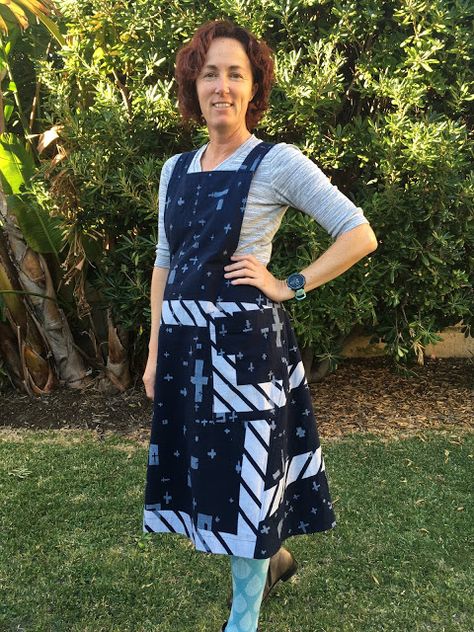 Bloom's Endless Summer: Assembly Line Apron Dress Assembly Line Apron Dress, Apron Dress Sewing Pattern, Pattern Meaning, Apron Pattern, All Over Pattern, Assembly Line, Aprons Patterns, Apron Dress, Dress Out