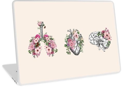 Heart And Lungs Tattoo, Lung Transplant Tattoo, Human Organs Art, Respiratory Anatomy, Organs Art, Doctor Anatomy, Floral Anatomy, Lungs Art, Heart Organ