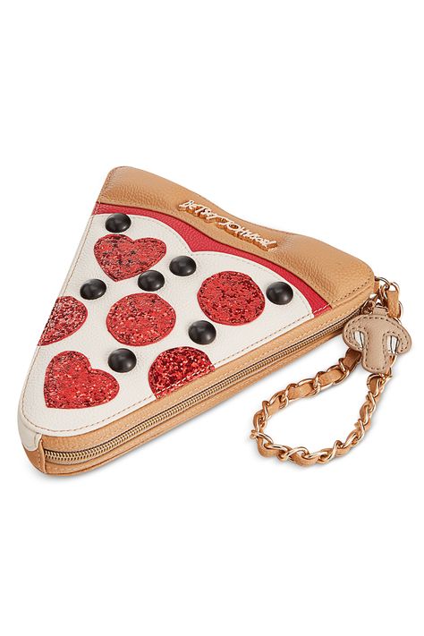 Because hellooo, pizza purse. That's all.    - Seventeen.com Funky Purses, Novelty Purses, White Handbags, Betsey Johnson Purses, Unique Handbags, Betsey Johnson Handbags, White Purse, Unique Purses, White Purses