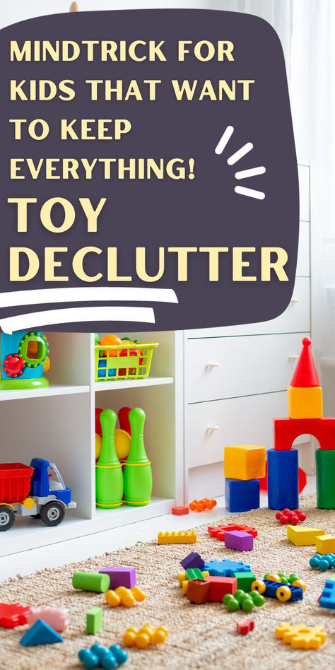 Toy Organization For Small Spaces, Bedroom Decluttering, Declutter Toys, Kids Toy Room, Organization For Small Spaces, Mind Trick, Minimalism Bedroom, Decluttering Challenge, Becoming A Minimalist