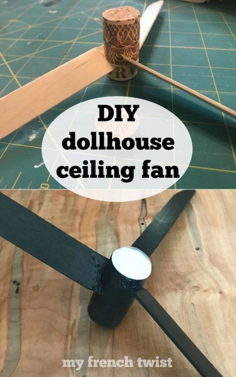 #dollhouseceilingfan Handmade Miniatures Diy, Dollhouse Ceiling Ideas, Dollhouse Redo, Suitcase Dollhouse, Craft To Sell, Cute Craft Ideas, Custom Barbie, Miniatures Diy, Diy Miniatures