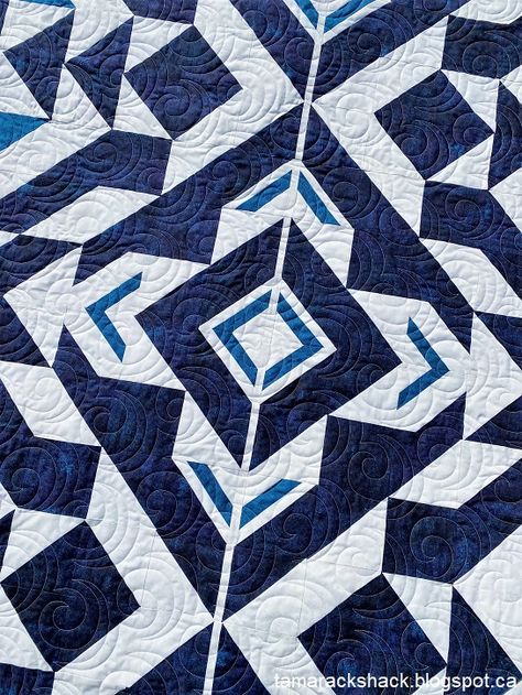 Bravo Indigo Quilt Pattern, Native American Quilt Patterns, Native American Quilt, Indigo Quilt, American Quilt, Picture Quilts, Michael Miller Fabric, Michael Miller, Nightingale