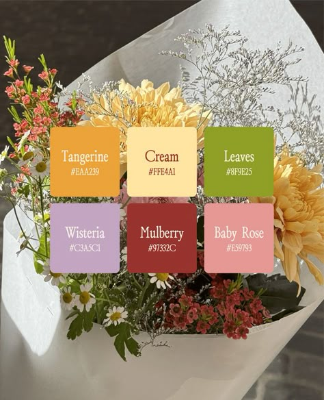 Fall Garden Color Palette, Purple Green Red Color Palette, Early Spring Color Palette, Pink Red Green Color Palette, Flower Bouquet Color Palette, 6 Color Palette Colour Schemes, Fig Color Palette, Warm Bright Color Palette, Cool Spring Color Palette