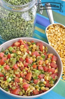 Green Split Pea Salad, Split Pea Salad Recipes, Split Pea Side Dish, Recipes For Split Peas, Split Pea Salad, Pea Salads, Yellow Split Pea Recipe, Fiber Salad, Fibre Recipes