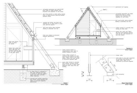 13 Houses with Pitched Roofs and their Sections | ArchDaily Minimalist Cabin, A Frame Cabin Plans, Casa Hobbit, Triangle House, A Frame House Plans, Tiny Cabins, Tiny Cabin, A Frame Cabin, A Frame House