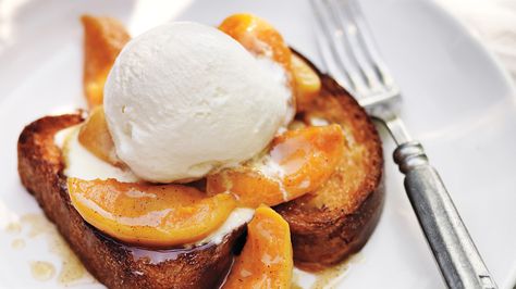 Brown-Butter Apricots with Brioche and Ice Cream Apricot Recipes, Make French Toast, Pumpkin Bread Recipe, French Toast Recipe, Pumpkin Flavor, Pumpkin Bread, Brown Butter, Ice Cream Recipes, Peaches