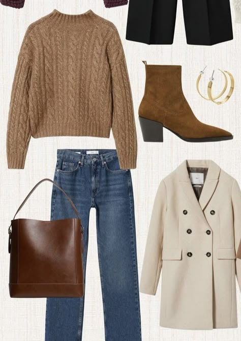 Light Brown Ankle Boots Outfit, Light Brown Sweater Outfit, Light Brown Boots Outfit, Winter Outfit Formal, Brown Ankle Boots Outfit, Light Brown Ankle Boots, Winter Clothes Fashion, Aesthetic Outfits Winter, Light Brown Boots