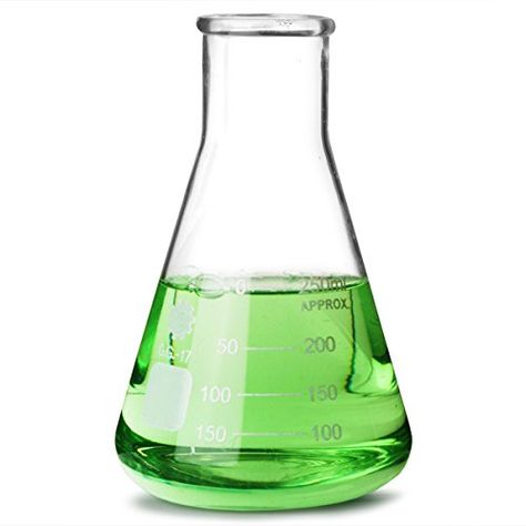 Glass Conical Flask 250ml | Measuring Flask, Molecular Flask, Erlenmeyer Flask, Chemistry Flask: Amazon.co.uk: Kitchen & Home Science Bottle, Flask Chemistry, Science Lab Decorations, Molecular Mixology, Conical Flask, Erlenmeyer Flask, Glass Flask, Science Party, Logo Project