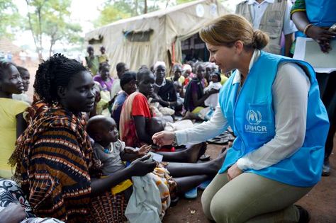 Princess Haya joined the UNHCR to help the Refugees of Fugnido. Princess Haya, South Sudanese, Business Confidence, Prince Charles And Camilla, South Sudan, Small And Medium Enterprises, Human Dignity, Refugee Camp, Black Femininity