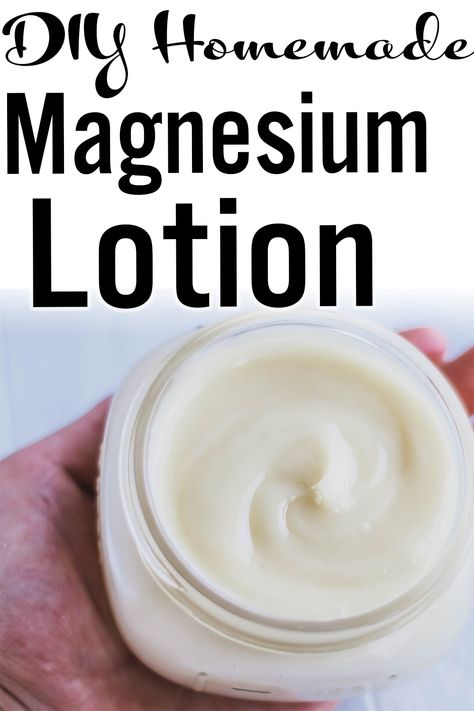 Magnesium Cream, Magnesium Lotion, Lotion Recipe, Diy Lotion, Magnesium Oil, Magnesium Deficiency, Homemade Lotion, Body Butters, Homemade Beauty