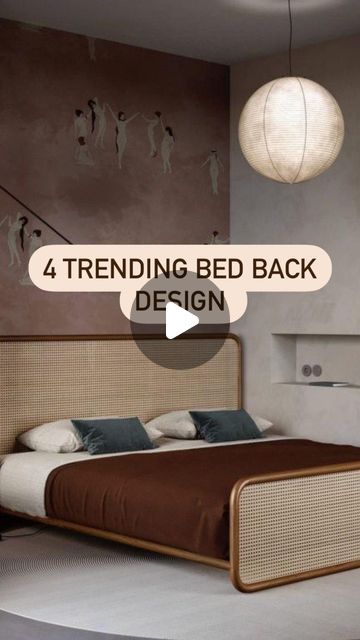 PalakSahni : An Architect & Interior Designer on Instagram: "Trending Bed Back Design 👉🏼

1. Cane
2. Veneer
3. Fabric Upholstery 
4. Pu

Save for future use & Follow @palaksahniinteriors for more tips ✨
#interiørtips 

#bedbackdesign #bedroominspo #interiorstyled #interiordecor #tipsandtricks #trending #trendingmaterials" Bed Back Design, Cane Bed, Design Bed, Bed Back, An Architect, Fabric Upholstery, Back Design, Bed Design, Interior Designer