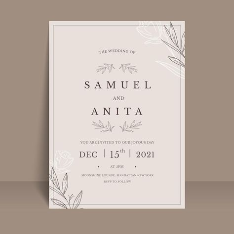 Hand Drawn Wedding Invitations, Boho Wedding Invitation Template, Painted Wedding Invitation, Engagement Invitation Cards, Elegant Wedding Invitation Card, Minimal Wedding Invitation, Digital Invitations Wedding, Design Invitation, Wedding Invitation Card Template