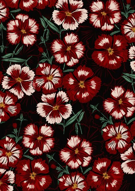 Carnation by aina m snape Kayla Wallpaper, Carnation Pattern, Tattoo Background, Scrapbook Printing, Flower Pattern Design, Burgundy Flowers, Plant Drawing, Digital Flowers, Bunch Of Flowers