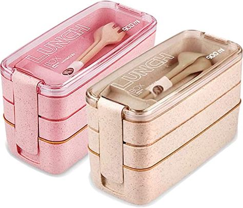 Lunchbox Containers, Japanese Lunch Box, Adult Lunches, Japanese Lunch, Bento Box Kids, Lunch Box Containers, Meal Prep Containers, Lunch Containers, Wheat Straw