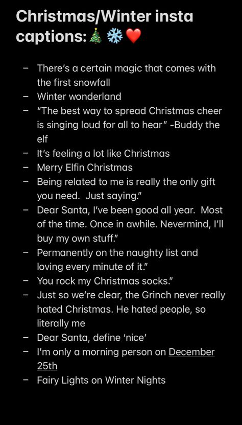 30 December Quotes, Xmas Captions For Instagram, Christmas Quotes For Instagram, December Captions, Christmas Caption, Caption Inspiration, Creative Captions, Lit Captions, Instagram Story Ideas Aesthetic