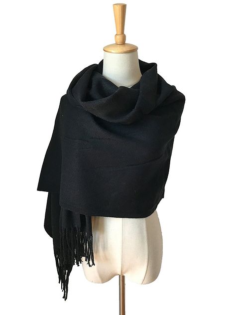 Solid Color Pashmina Blanket Scarf Large Winter Wrap Shawl for Women Men - Black - CT1860DSNEW - Scarves & Wraps, Fashion Scarves  #SCARVES #WRAPS #fashionwomen #outfit #Fashion Scarves #Scarves & Wraps, Fashion Scarves Free Crochet Scarf Patterns, Crochet Scarf For Beginners, Shawl For Women, Black Blanket, Crochet Scarf Pattern Free, Winter Wrap, Crochet Fashion Patterns, Wrap Shawl, Scarf Crochet Pattern