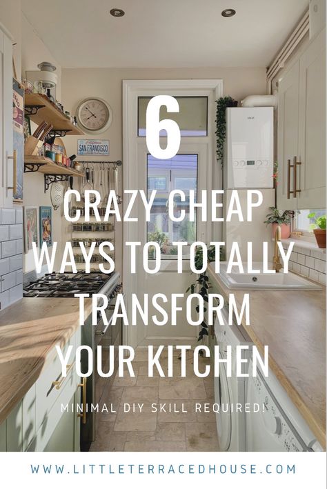 Easy Kitchen Makeover, Budget Kitchen Makeover, Small Galley Kitchen, Home Inspo Minimalism, Home Inspo Modern, Kitchen Revamp, Diy Kitchen Projects, Galley Kitchen Remodel, Minimalism Home