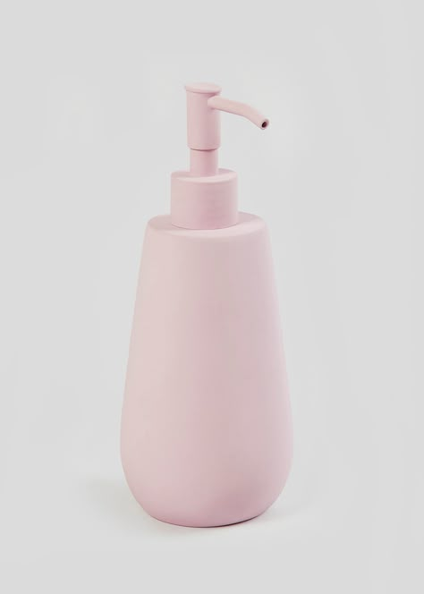 Rubberised Soap Dispenser (20cm x 8cm x 8cm) – Pink – Matalan Pink Soap Dispenser, Cute Soap Dispenser, Pink Laundry, Apartment Necessities, Pink Laundry Rooms, Future Bathroom, Massage Pictures, Room Things, Soap Container