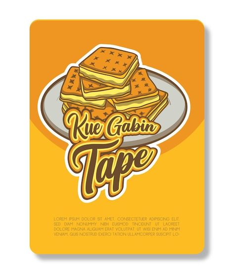 Kue gabin tape traditional snack indones... | Premium Vector #Freepik #vector #food-set #food-flat #food-collection #breakfast-poster Kue Gabin, Gabin Tape, Breakfast Poster, Food Collection, Vector Food, Food Advertising, Vector Design, Premium Vector, Graphic Resources