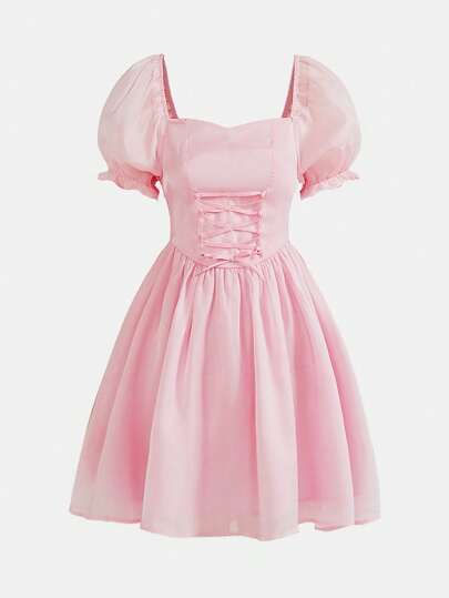 Vestidos Color Pastel, Pink Girl Outfits, Pink Birthday Dress, Pink Dresses For Kids, Pastel Color Dress, Pastel Pink Dress, Pink Sundress, Short African Dresses, Pink And White Dress