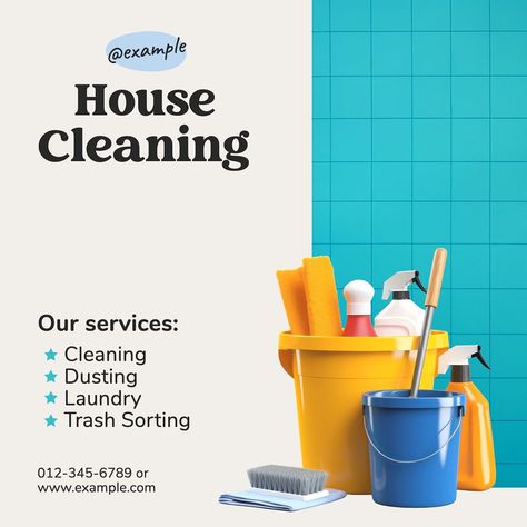 Cleaning service Instagram post template | premium image by rawpixel.com / Boom Cleaning Instagram Post, Cleaning Service Flyer, Instagram Grid, House Cleaning Services, Beauty Photos, Powerpoint Design, Instagram Post Template, Calligraphy Art, Post Templates