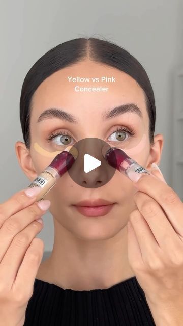 Boutiqaat TV on Instagram‎: "كونسيلر أصفر أو وردي؟ 🩷💛

Yellow vs Pink concealer? 🩷💛

Credits: @melisekrem

#makeuptutorial #makeuptutorials ##ksa
#kuwait #fashion #uae #makeup #makeuphacks #boutiqaat"‎ Pink Concealer, Kuwait Fashion, Vs Pink, Kuwait, Concealer, Tv, Yellow, Makeup, Pink