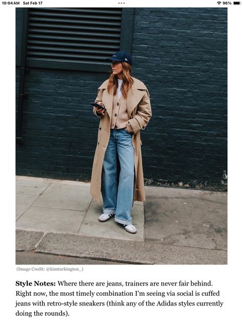 Adidas Spezial Outfit, Casual Brunch Outfit, Tomboy Outfit, Cute Adidas, Black Slingback Heels, Dark Grey Hoodie, London Kensington, Brown Flip Flops, Green Trench Coat