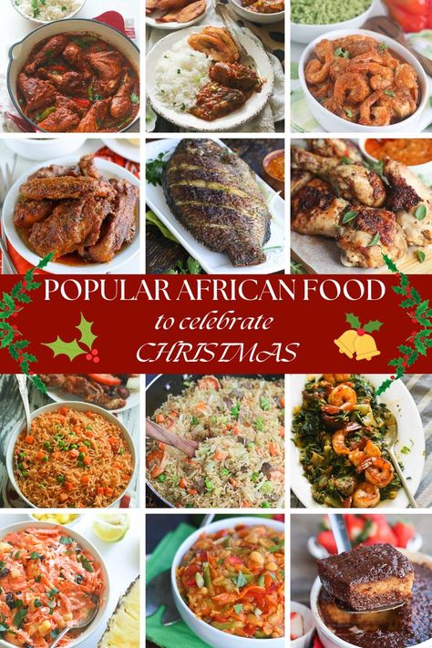 In the spirit of the holidays, I am sharing with you some of the Popular African Food to Celebrate Christmas that would often, if not always, make an appearance on the Table .

Let’s dig in...Christmas Food Gifts! Kwanzaa Recipes, Kwanzaa Food, Xmas Around The World, Advent Decor, Kwanzaa Activities, One Pan Dishes, Caribbean Christmas, Kwanzaa Principles, Jingle And Mingle