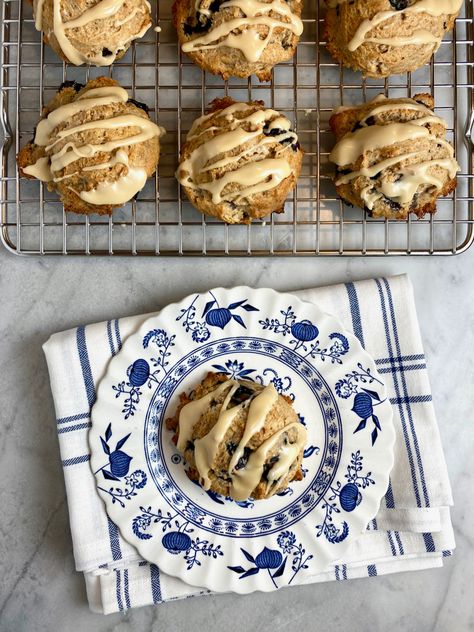 Maple-Blueberry Scones Blueberry Scones, Breakfast Bites, Cozy Meals, Oatmeal Raisin, Breakfast Bake, Breakfast Breads, Whole Wheat Flour, Whole Wheat, Cinnamon Apples