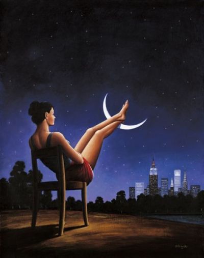 Rafal Olbinski, Max Ernst, Surrealism Painting, Art And Illustration, The Night Sky, Moon Art, Surreal Art, Night Sky, Art Works