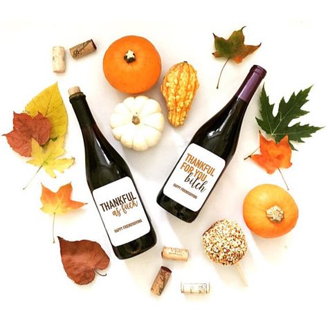 FRIENDSGIVING 2PACK Thanksgiving Wine Bottle, Asking For Too Much, Friendsgiving Decorations, Happy Friendsgiving, Thanksgiving Wine, Craft Label, Friends Thanksgiving, Leaves Fall, Wine Bottle Labels