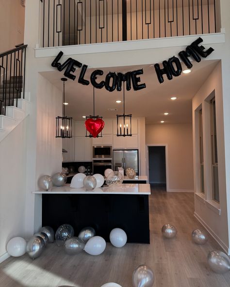 The balloons say it all. A recent closing of ours with the lovely Mrs. Debbie, as soon as she walked in she knew she was home. 🏡 Thankful to have helped her secure her home, and no less than on what would’ve been her 44th anniversary with her husband. He was with us guiding her along the whole way. 🤍🙏🏼 Closing Day Pictures, Home Owner Announcement, Welcome Home Balloons Ideas, We Bought A House Announcement, New Home Announcements Ideas, Homeowner Announcement, Realtor Posts, House Closing, 44th Anniversary