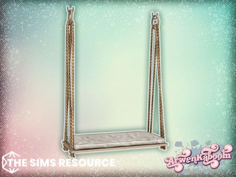 Sims 4 Beds, Furniture Cc, Sims Inspiration, Cc Furniture, Pelo Sims, Kitchen Jars, Sims 4 Cc Furniture, Bed Swing, Pink Mirror