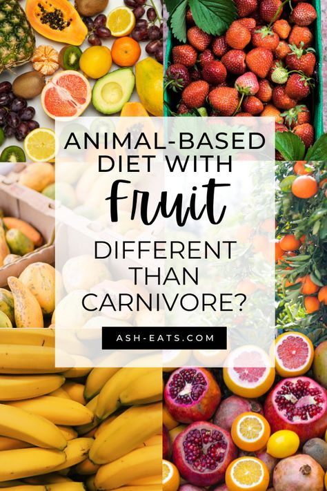 Have you heard about an animal-based diet with fruit? Wondering if it's different than carnivore? In this blog post, I discuss how an animal-based diet with fruit is different than carnivore. I also provide resources related to how to get started with an animal-based diet with fruit. #animalbaseddietwithfruit #carnivorediet Carnivore Diet Fruit, Animal Based Diet Benefits, Meat Fruit And Vegetable Diet, Carnivore Diet With Fruit, Carnivore And Fruit Diet, Meat And Fruit Diet Plan, Animal Based Carnivore Diet, Easy Animal Based Meals, Animal Based Meal Plan