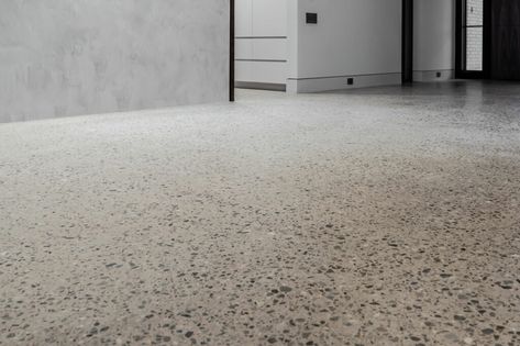 Pros and Cons of Polished Concrete Floors Plaster Living Room, Concrete Floors Living Room, Finished Concrete Floors, Polished Cement Floors, Concrete Floors In House, Interior Concrete Floors, Types Of Flooring Materials, Concrete Basement Floors, Polished Cement