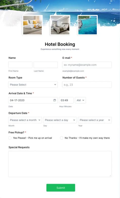 Hotel Reservation Form Template | Jotform Hotel Reservation Form, Photography Order Form, Conference Registration, Reservation Form, تزيين دفاتر, Online Registration Form, Wedding Photography Contract, Flight Reservation, Room Reservation