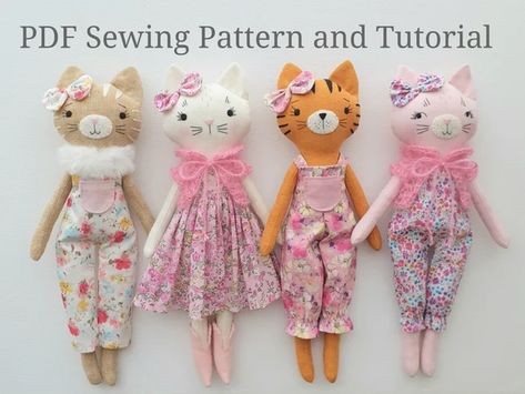 Home | deerdarlingdolls Rag Doll Tutorial, Fabric Doll Pattern, Doll Patterns Free, Diy Baby Shower Gifts, Doll Sewing, Doll Sewing Patterns, Cat Doll, Sewing Dolls, Doll Tutorial