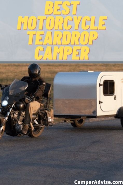 In this article, I have shared 5 Best Motorcycle Teardrop Camper trailer. These are small, compact and lightweight teardrop trailers for towing with motorcycle. Motorcycle Trailer For Sale, Motorcycle Camper Trailer, Teardrop Trailer For Sale, Motorcycle Campers, Cool Rvs, Teardrop Camping, Teardrop Campers, Teardrop Camper Trailer, Diy Motorcycle