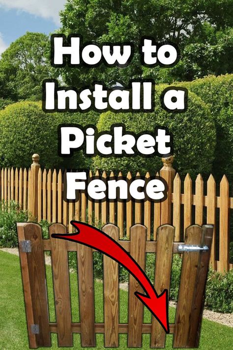 Dreaming of the perfect picket fence for your yard? Learn how to install a picket fence like a pro with our step-by-step guide! From choosing the right materials to precise measurements and flawless assembly, this article covers everything you need to know. Transform your outdoor space and boost your home's curb appeal effortlessly. Click through to start your DIY picket fence project today! 🔨🌿 #DIYHome #HomeImprovement #PicketFence #OutdoorLiving #CurbAppeal #GardeningTips #WeekendProjects Diy Picket Fence, Wooden Picket Fence, Picket Fence Panels, Fence Picket, Timber Posts, Fence Pickets, Picket Fences, Gate Hinges, Landscape Construction