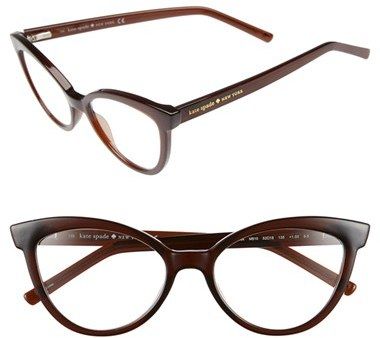 Women's Kate Spade New York 'Danna' 52Mm Cat Eye Reading Glasses - Milky Brown Cat Eye Reading Glasses, Kate Spade Glasses, Glasses Frames Trendy, Eye Reading, True Autumn, Retro Eyeglasses, Retro Eyewear, Brown Glasses, Clothing Wishlist