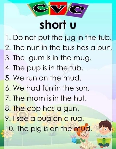 Short Sentences For Kids, Cvc Sentences For Kindergarten, Cvc Sentences, Phonic Reading, English Teacher Lesson Plans, International Phonetic Alphabet, Conversation For Kids, English Conversation For Kids, Teaching Vowels