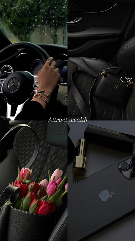 Dream Goals Aesthetic, Wealth Affirmations Wallpaper, My Goals Aesthetic, Black Wealth Aesthetic, Driving Manifestation, Vision Board Wealth, Magnetic Aesthetic, Savings Aesthetic, Vision Board Wallpaper Iphone