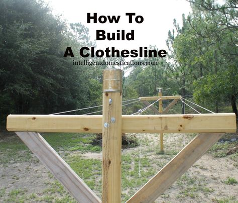 How To Build A Clothesline.Completed Clothesline newly installed.intelligentdomestications.com Clothesline Ideas Outdoor, Clothesline Ideas, Outdoor Clothes Lines, Clothesline Diy, Helpful Things, Washing Line, Line At, Easy Easter, Clothes Line